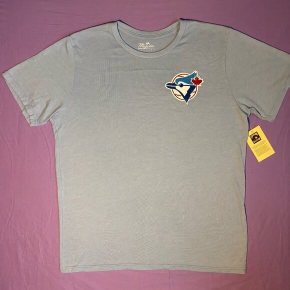 Majestic Threads Toronto Blue Jays Cooperstown Collection Tee XL Made in USA - Picture 1 of 6